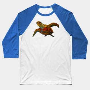 Colorful Turtle Baseball T-Shirt